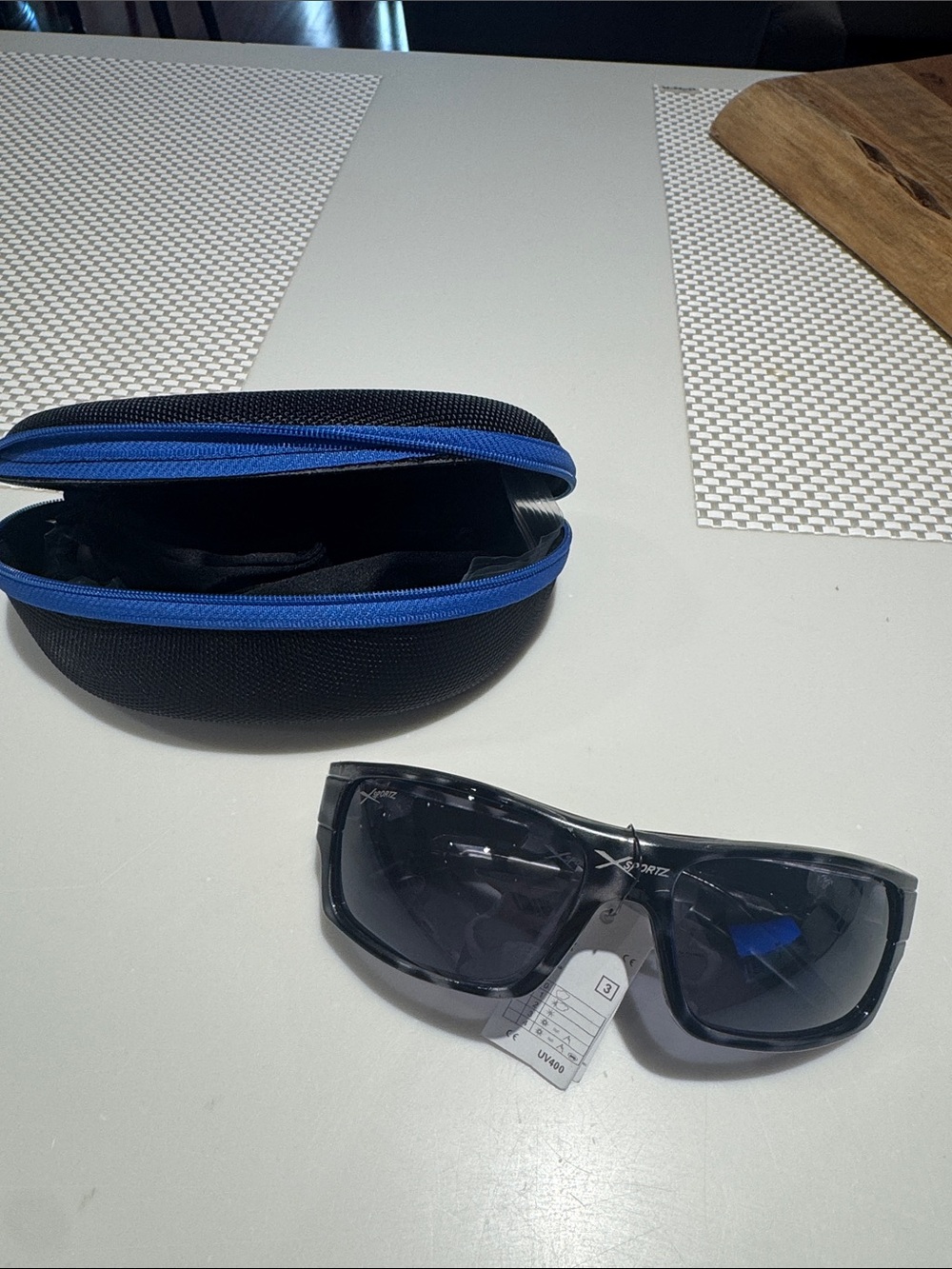 Men's Black Sunglasses with Protective Case
